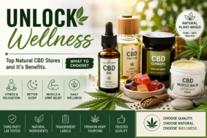 Unlock Wellness – Top Natural CBD stores and It’s benefits. What to choose?