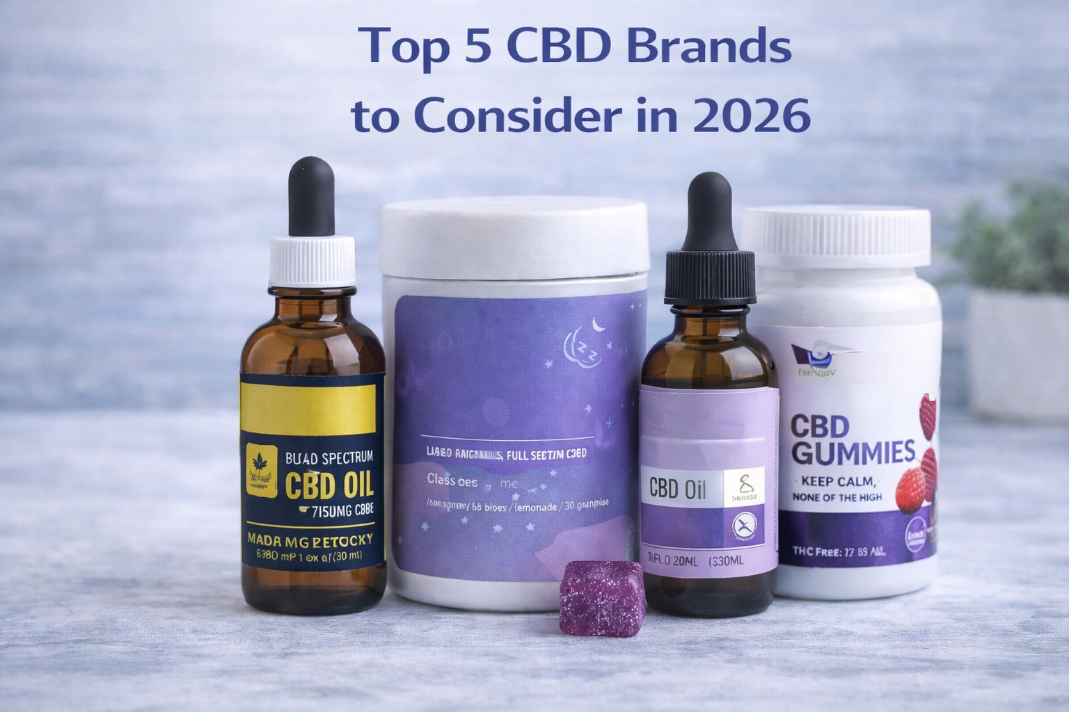 Top 5 CBD Brands to Consider in 2026