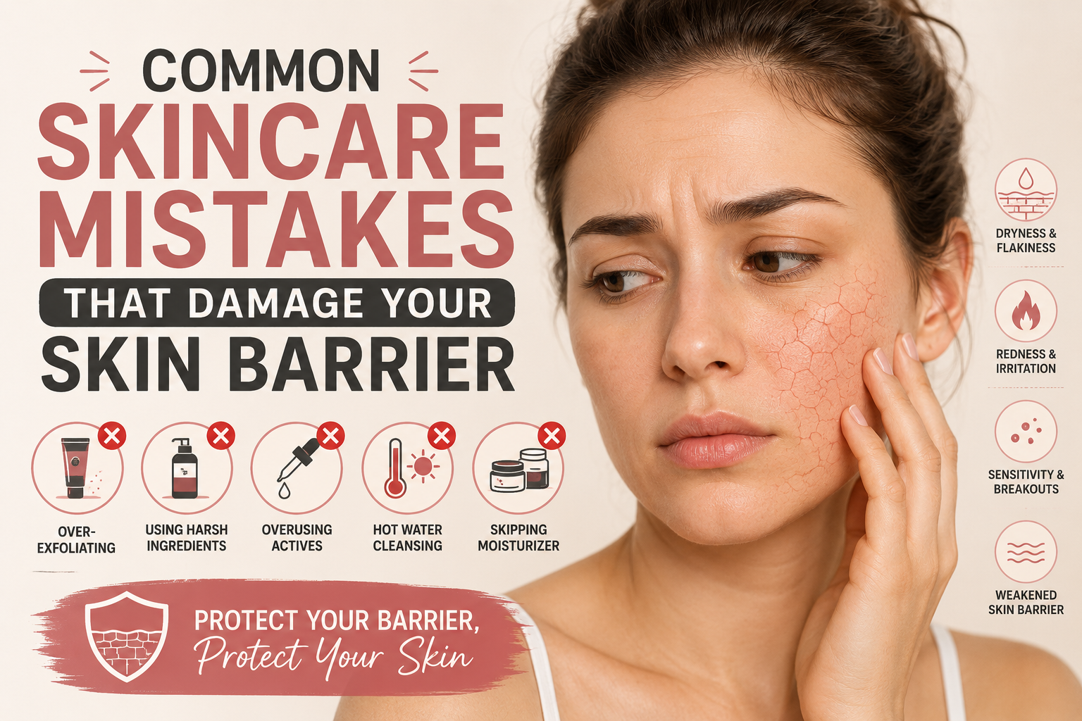 Common Skincare Mistakes That Damage Your Skin Barrier